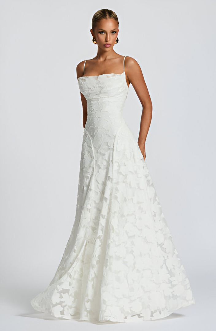 Francesca | Abito maxi in pizzo