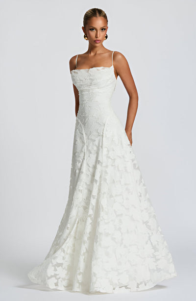 Francesca | Abito maxi in pizzo