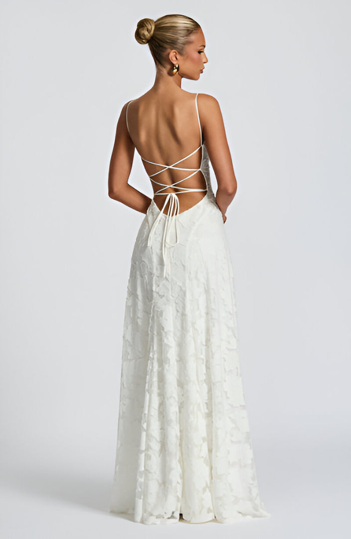 Francesca | Abito maxi in pizzo