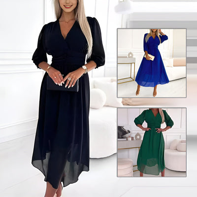 Chiara™ | Elegante Abito Estivo in Chiffon di Seta Leggerissimo