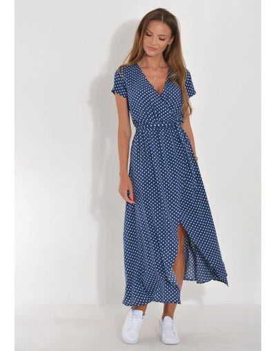 EVA | Abito Elegante con Scollatura a V e Copertura della Pancia