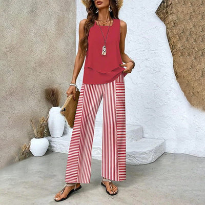 Claire | Completo 2 pezzi foglie