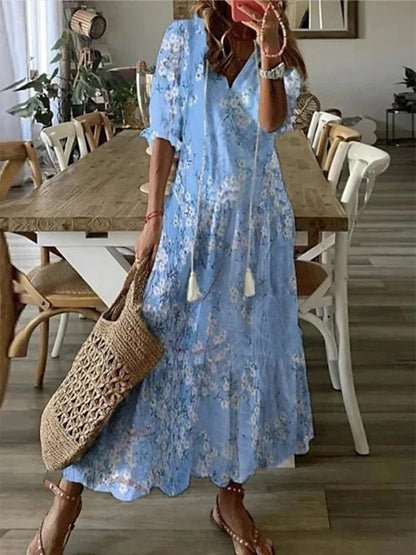 Monica | Vestito Boho Senza Sforzo con Vestibilità Flattering